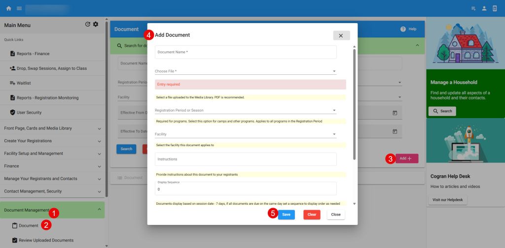 Image of document upload